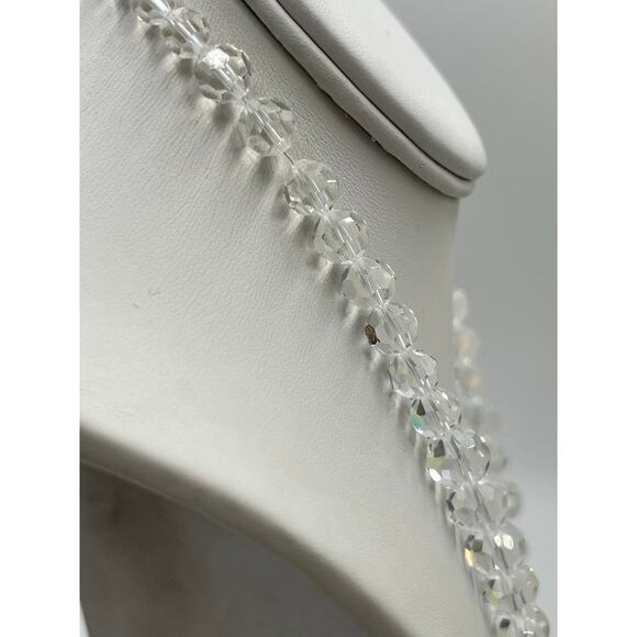 Swarovski Vintage Graduated
 Faceted Crystal Bead Necklace Statement Jewelry - Picture 12 of 16